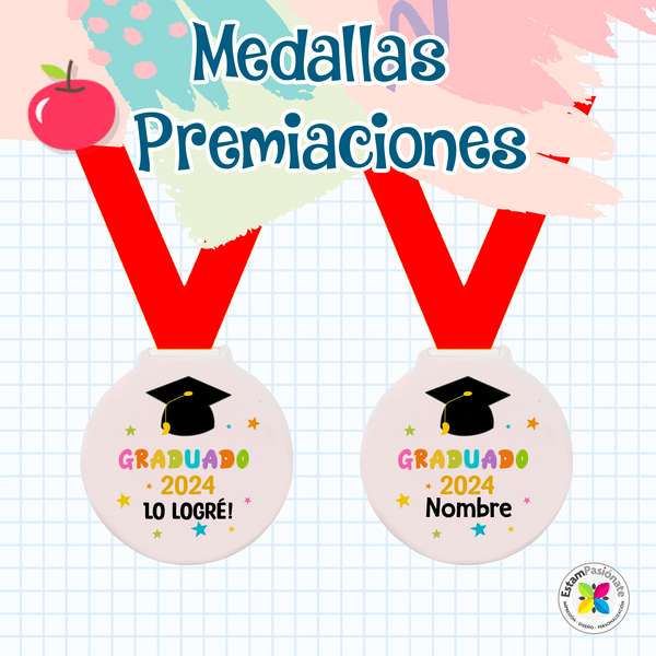 Medallas Personalizadas para Premiación Escolar 3