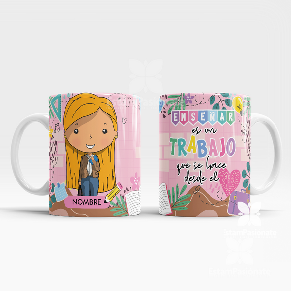 Tazón Profesora Personalizado