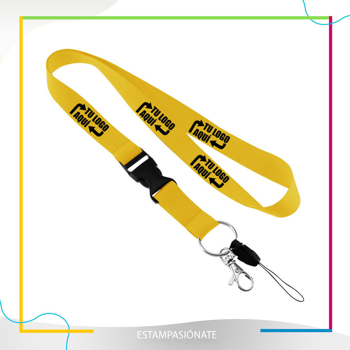 Lanyard Tu Logo Aqui Personalizado Credencial Celular