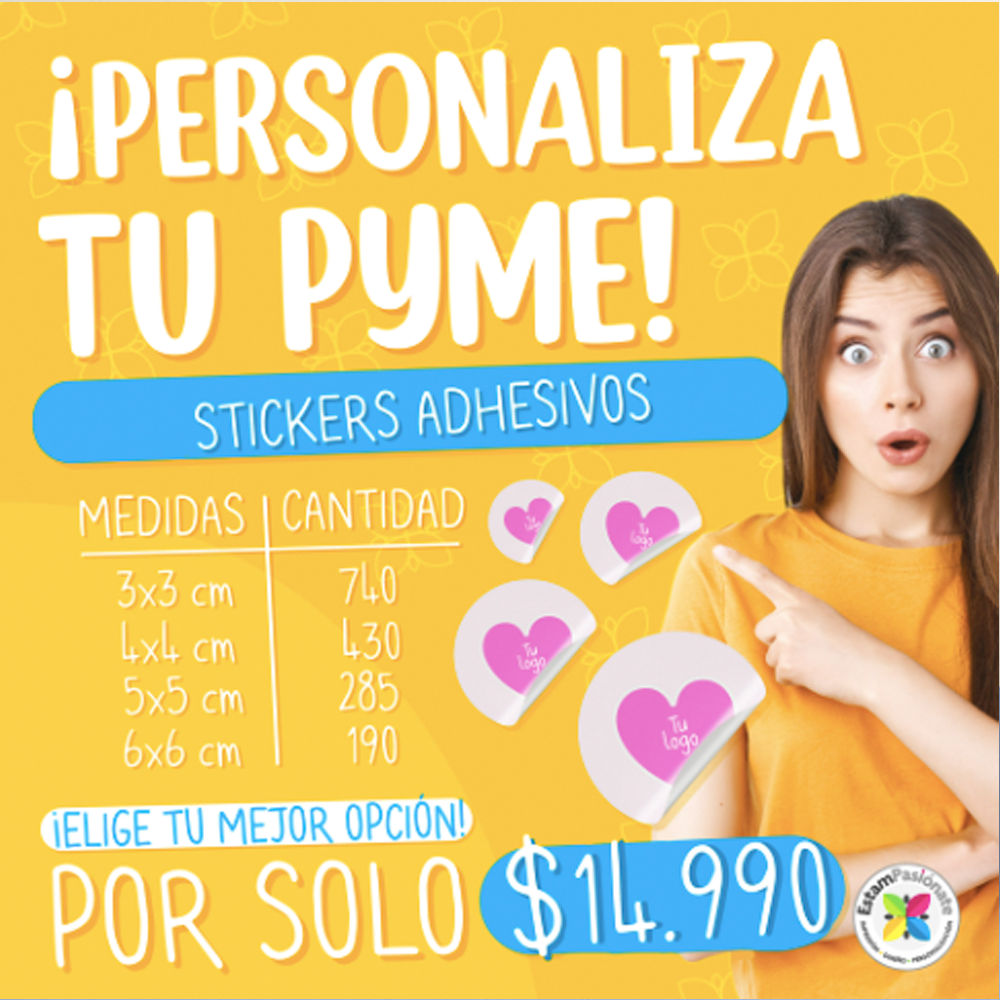 Pack Stickers con logo – Estampasiónate